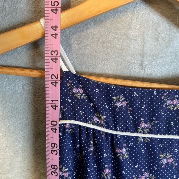 Vintage Upstairs by Dino California Midi Dress Floral Back Tie Dainty Cottage - Picture 7 of 10